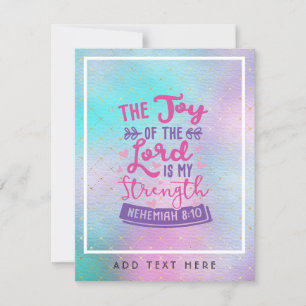 La Joie Du Seigneur Est Ma Force Personnalisée