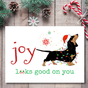 La joie vous va bien Adorable carte de Noël de tec