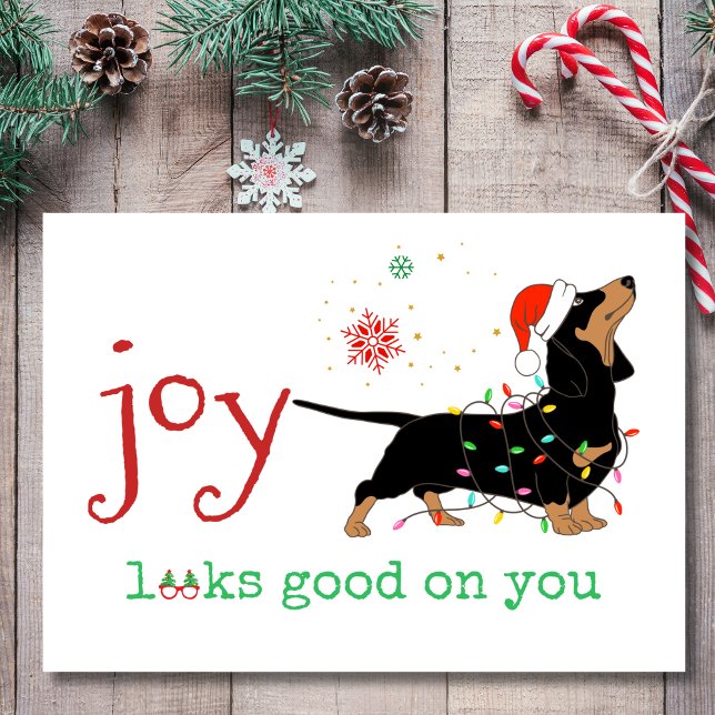 La joie vous va bien Adorable carte de Noël de tec (Créateur téléchargé)