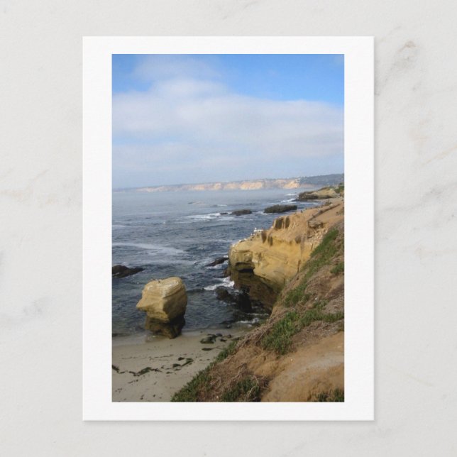 La Jolla Beach Seabirds Custom California Carte po (Devant)