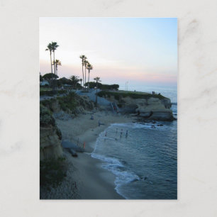 La Jolla Beach Sunset Custom California Cartes pos