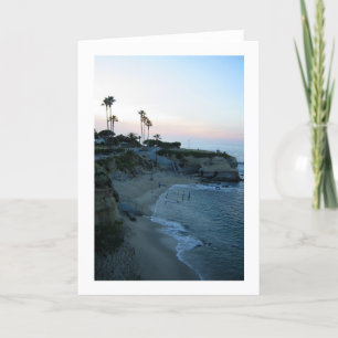 La Jolla Cove Beach Sunset Cartes de voeux personn