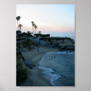 La Jolla Cove Sunset Poster personnalisé Art Impri