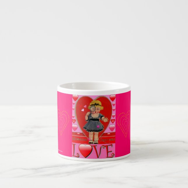LA JOURNÉE DE VALENTINE TEACUPS OU MUGS EXPRESSO - (Devant)