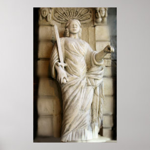 La justice est affiche aveugle