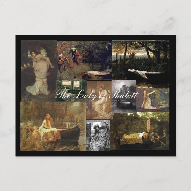 La Lady of Shalott Mosaic - Carte postale (Devant)