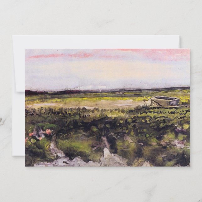 La lande avec une brouette par Vincent van Gogh (Devant)