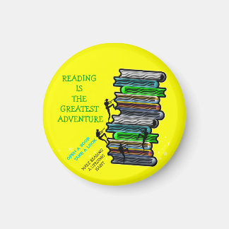 La lecture est le plus grand aimant rond d'aventur