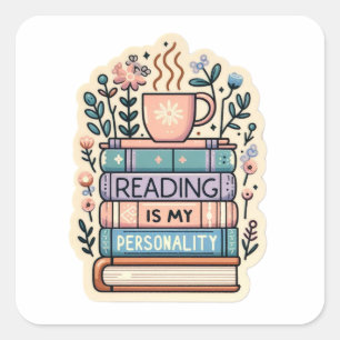 La lecture est mon autocollant de personnalité - C