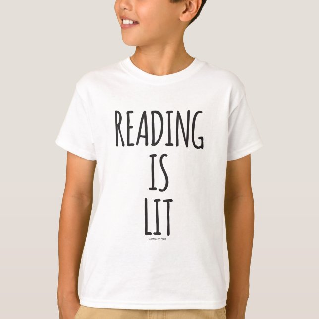 La lecture est T-shirt d'ALEC de camp de Lit (Devant)