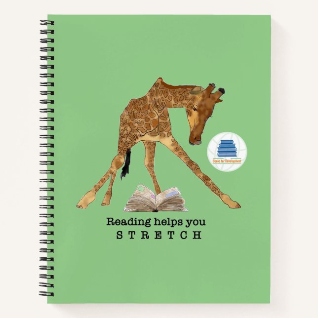 La Lecture Vous Aide À Étendre Le Carnet Giraffe (Devant)