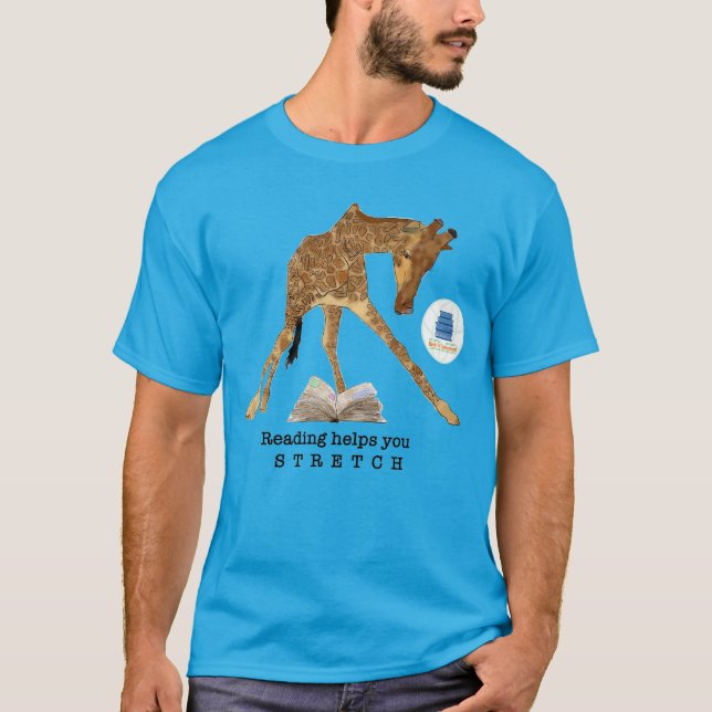 La lecture vous aide à STRETCH T-shirt Giraffe (Devant)