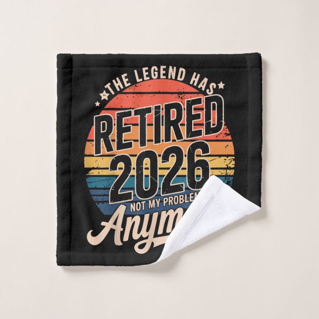 La légende a pris sa retraite 2026 Ce n'est plus m (Gant de toilette)