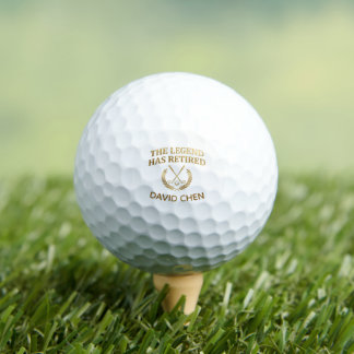 La Légende a Pris sa Retraite Balle de Golf Person