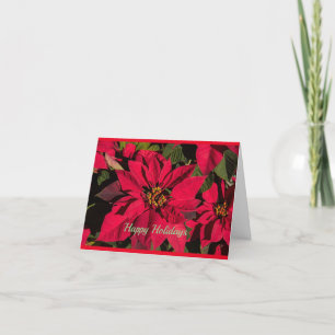 La légende de la carte de Noël Poinsettia