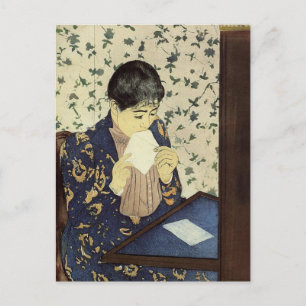 La Lettre par Mary Cassatt Carte Postale