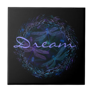 La "libellule rêve" - le carreau de céramique