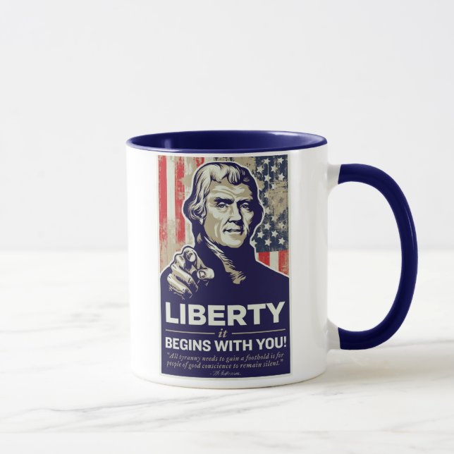 La liberté de Jefferson commence par vous ! Tasse (Droite)