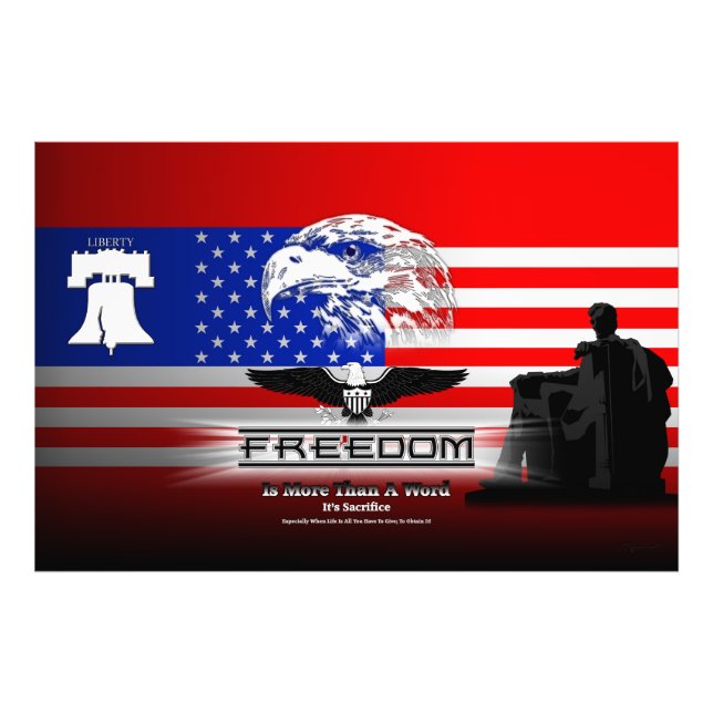 La Liberté Est Plus Qu'Un Mot Hz Impression Photo (Devant)