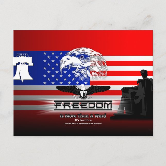La Liberté Est Plus Qu'Une Carte Postale Word Hz (Devant)