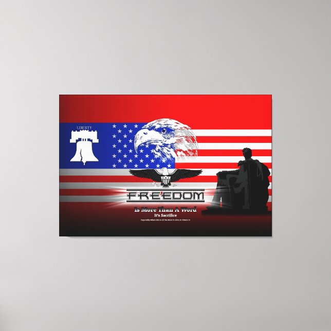 La Liberté Est Plus Qu'Une Impression En Toile Wor (Recto)