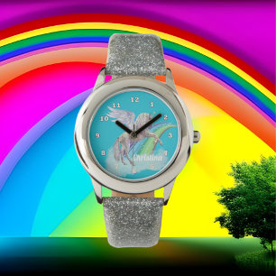 La licorne d'imaginaire ajoutent la montre nommée