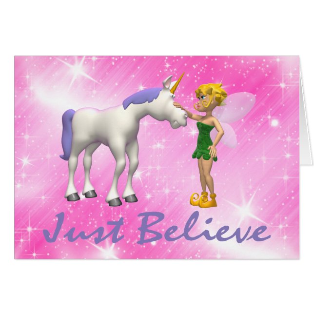 La licorne et la fée croient juste (Devant horizontal)