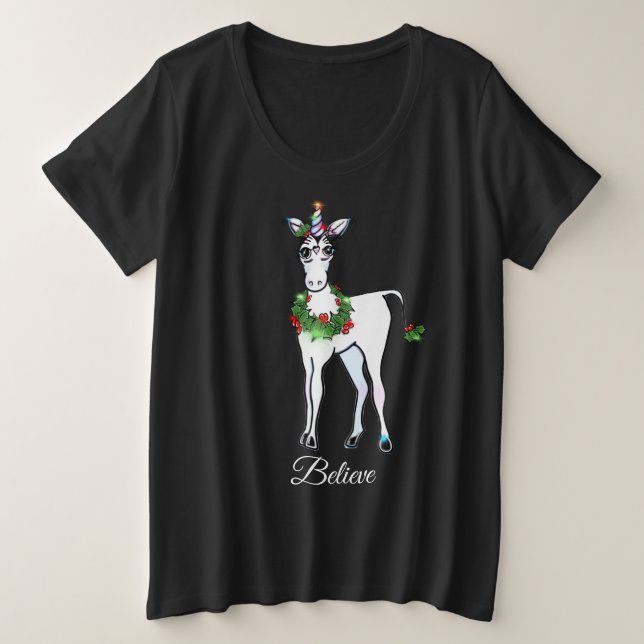 La licorne magique de Noël croire (Design devant)