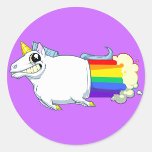 La licorne pète autocollant