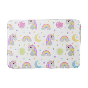 La licorne rêve le tapis de bain