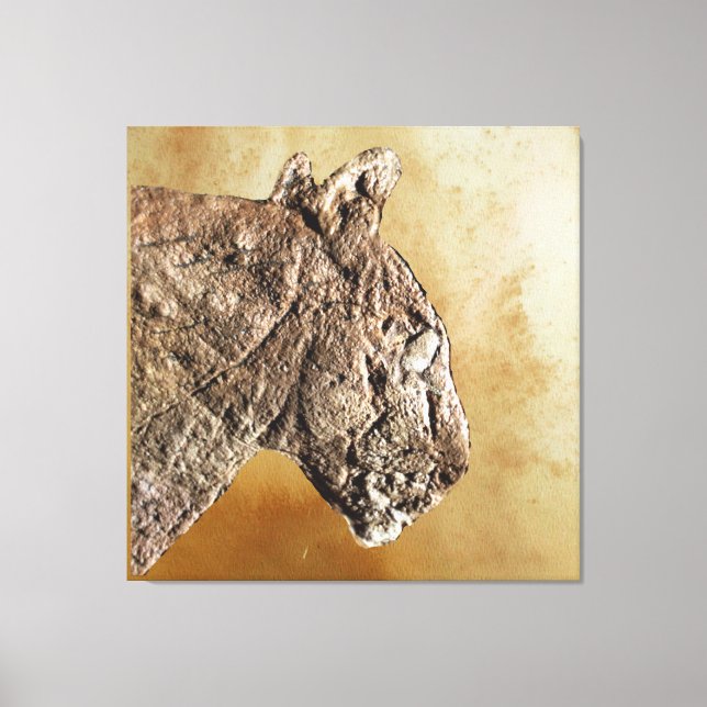 La Lionne de Les Combarelles Toile Imprimée (Recto)