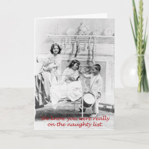 La Liste Des Méchants, Une Carte De Noël Vintage