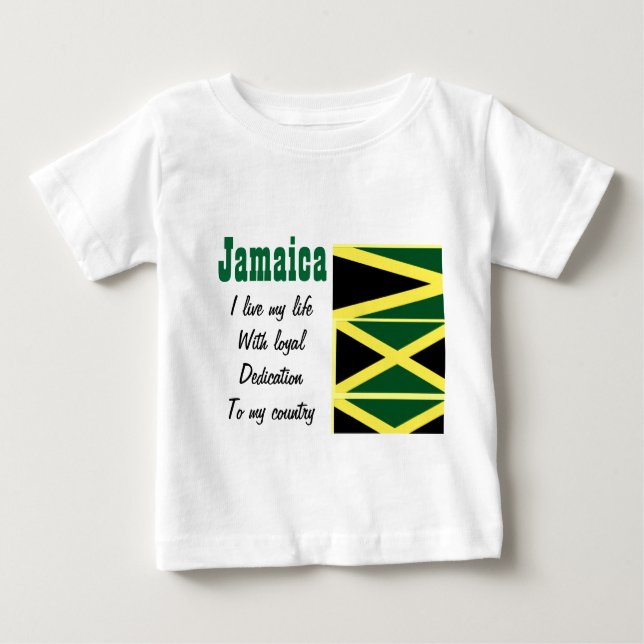 La loyauté jamaïcaine envers mes t-shirts de pays (Devant)