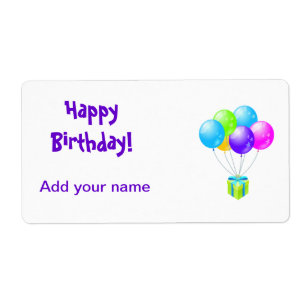 La lucette d'anniversaire étiquette des étiquett