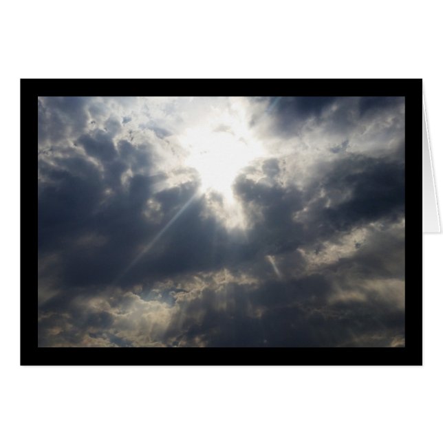 La Lumière de Dieu à travers les nuages - Chanson  (Devant horizontal)