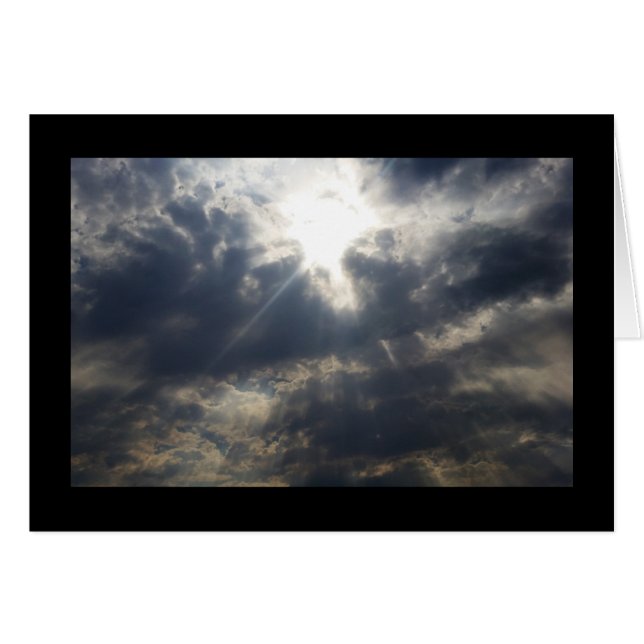 La Lumière de Dieu à travers les nuages - Chanson  (Devant horizontal)
