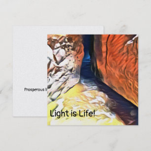 La lumière est la vie - Beach Cave Carte de la mer