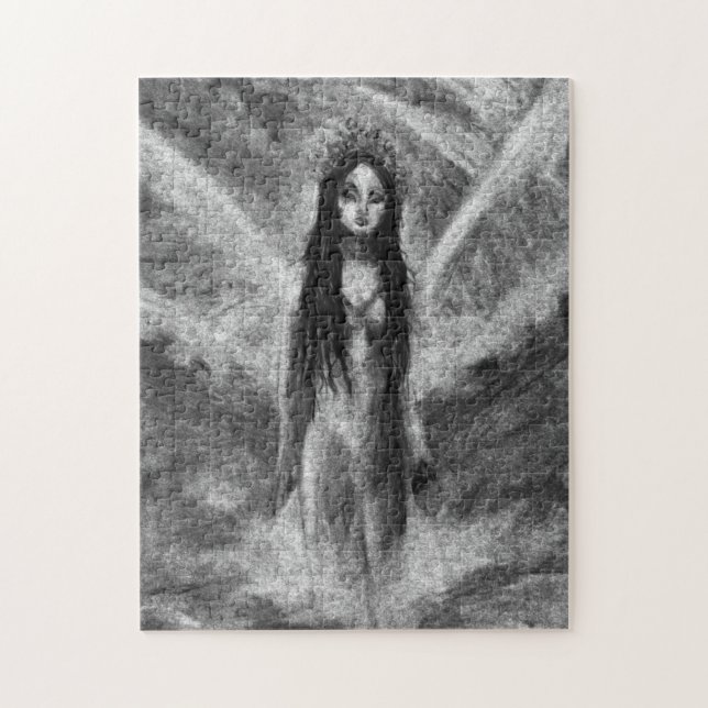 La Luna Dark Angel Fairy Original Art Puzzle (Vertical)