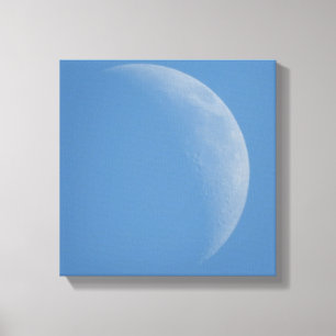 La lune du jour, impression sur toile d'art photog