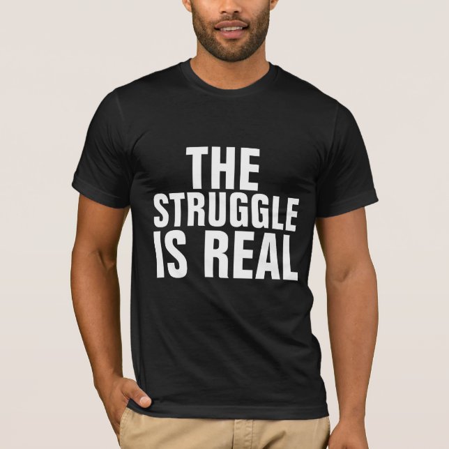 LA LUTTE EST DE VRAIS T-shirts (Devant)