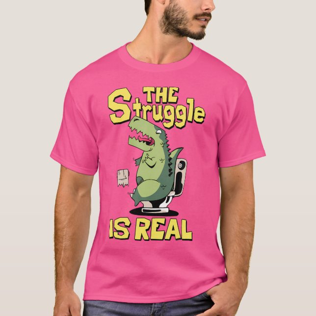 La Lutte Est Véritable Tshirt Trex Bras Court T Re (Devant)