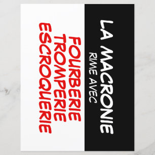La Macronie Fourberie Tromperie Escroquerie papier