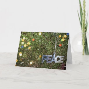 La magie de la carte de Noël de paix