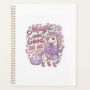 La magie de la licorne me va bien Graphisme Blanc