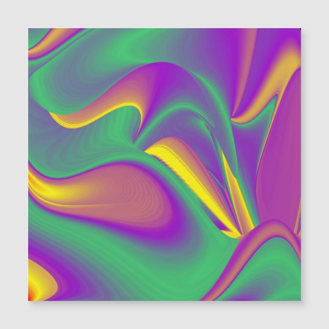 La magie des couleurs Carte magnétique (Devant)