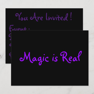 La magie est des invitations réelles