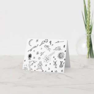 La magie gribouille le carte pour notes