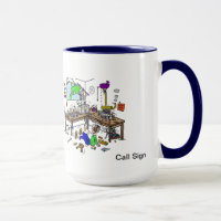 La maison brasse Funny Ham Radio Shack Mug