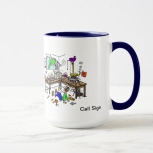 La maison brasse Funny Ham Radio Shack Mug