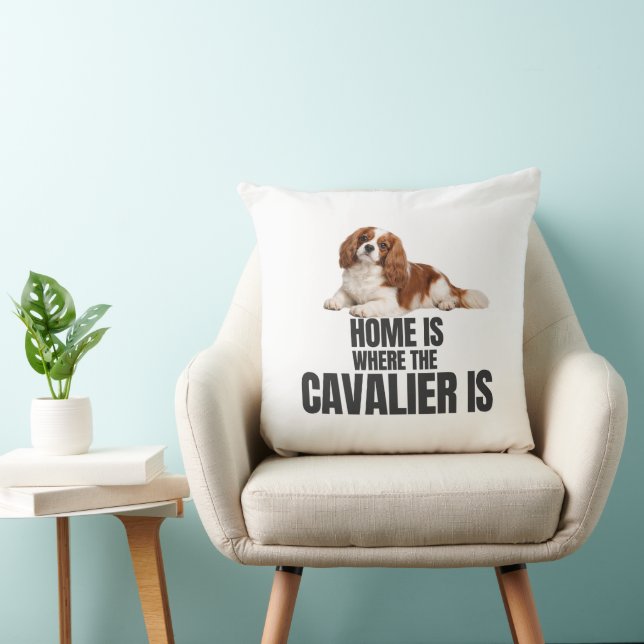 La maison est là où est le Cavalier Coussin jeté (Chaise)